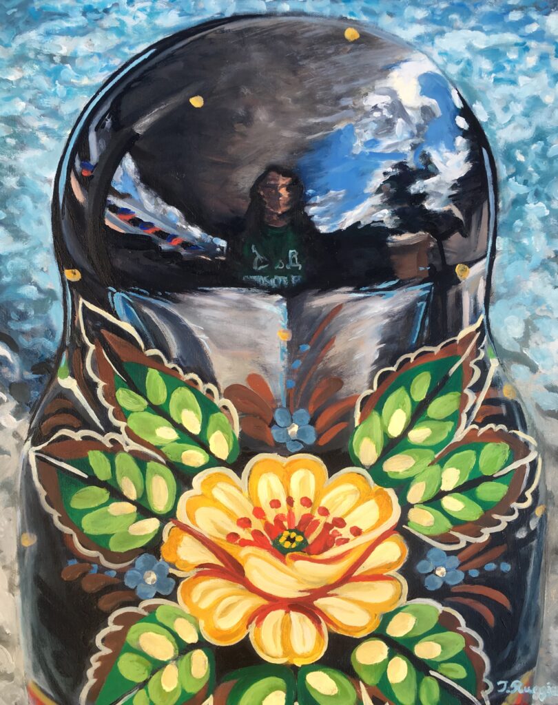 Jessica Ruggiere, Matryoshka, oil on canvas